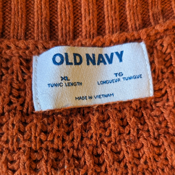 Old Navy Orange Knit Sweater - Picture 3 of 5